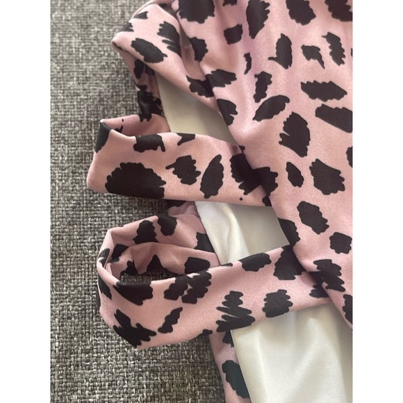 Becca Print Play Safari High Leg Cut One Piece Swimsuit Size Medium - Picture 7 of 9